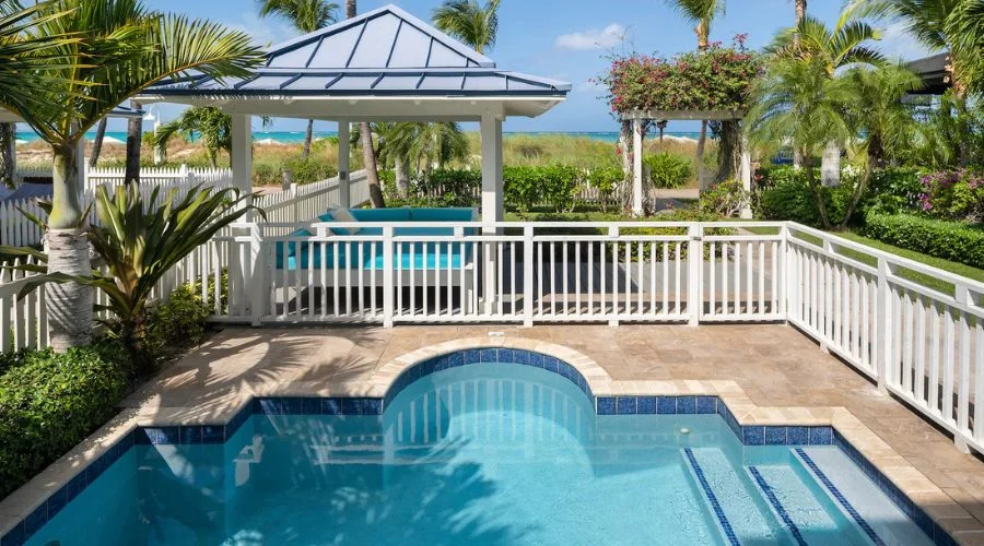 Private plunge pool of the largest 4-bedroom villa at Key West Village | Travel Scout